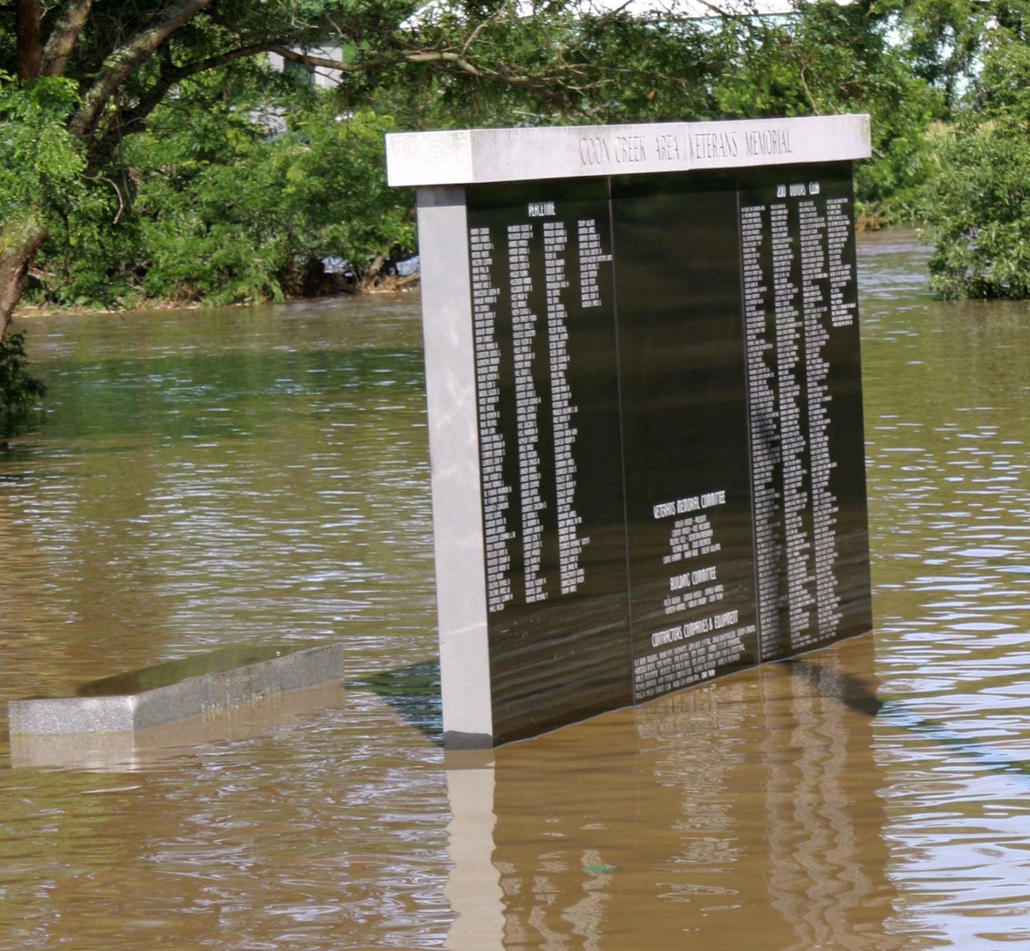 Coon Creek Veterans Memorial panel